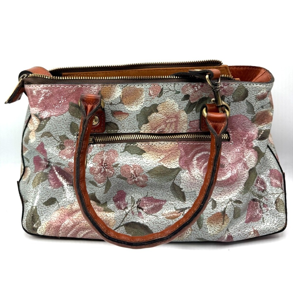 Patricia NASH CRACKLED ROSE  Leather Angela  CROSSBODY PURSE BAG PRETTY! - Picture 3 of 13
